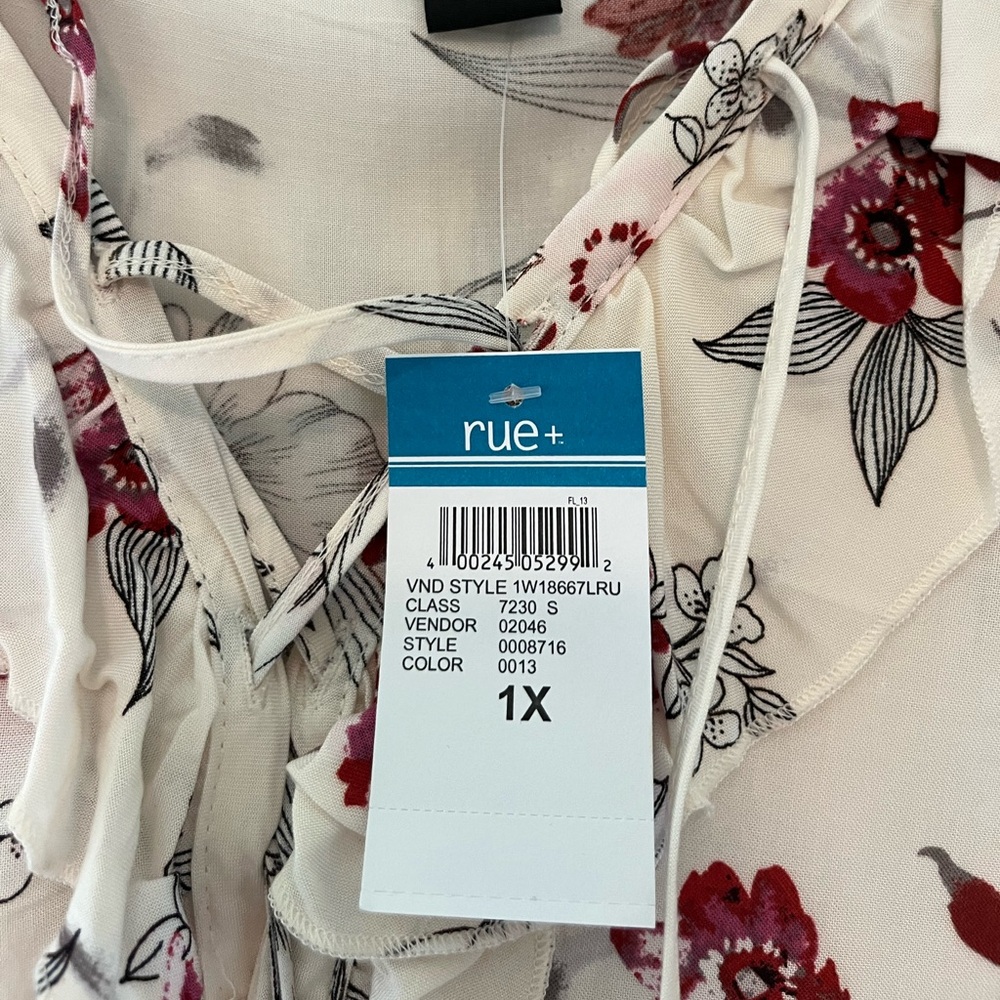 Light floral hi low dress